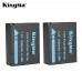 Kingma NP-W126 Battery (2 Pack) and Dual USB Charger Kit for Fujifilm X100F X-T20 X-Pro1 X-Pro2 HS30EXR